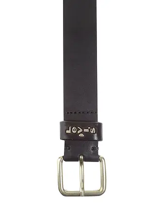 LEVI'S® | Cinturón de cuero | schwarz